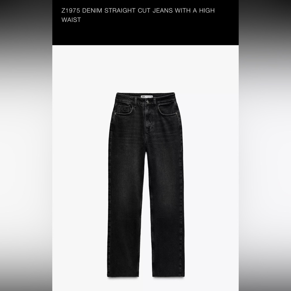 Zara Women's High Rise Black Jeans
